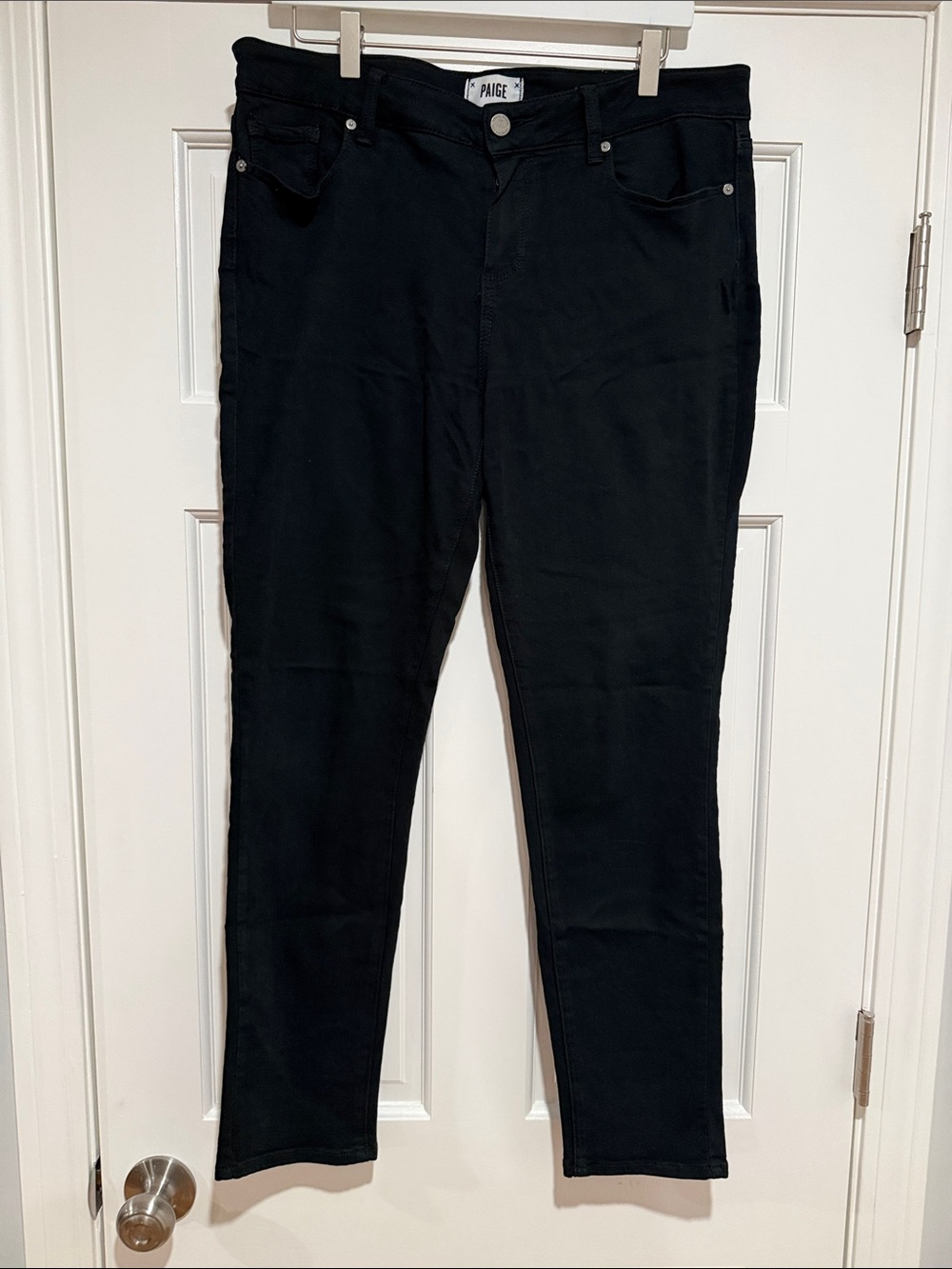 PAIGE Black Slim Ankle Jeans